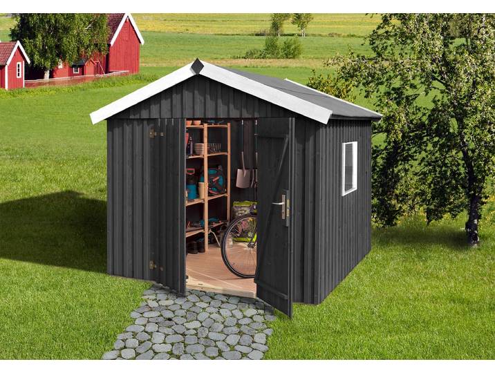 weka Schwedenhaus Gr.3, sägerauh, anthrazit, breite DT, F,