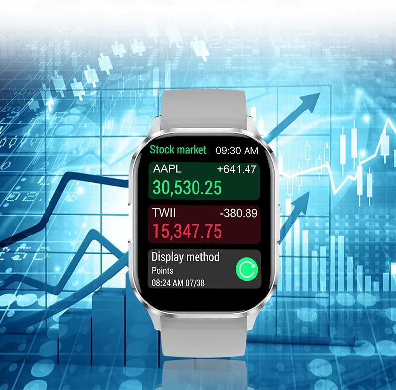 INF Smartwatch mit verschiedenen Sportmodi, Bluetooth-Anrufen, wasserdicht Silber