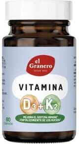 El Granero Integral Vitamina D3 + K2 60 Caps