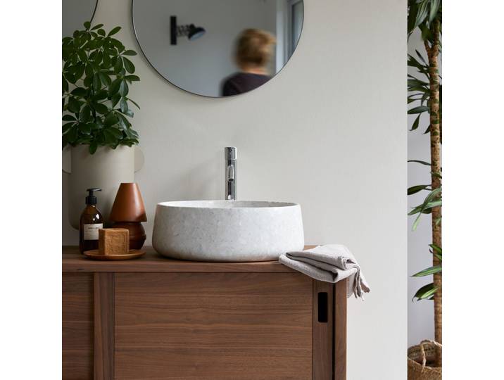Waschbecken Milos Premium-Terrazzo - Beige