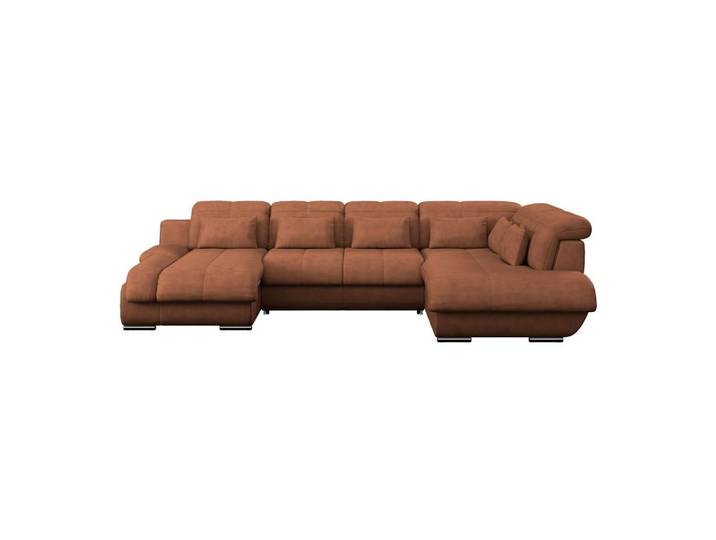 Wohnlandschaft Multi mit Schlaffunktion Cognac