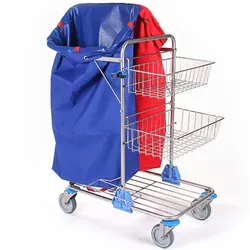 Floorstar PW 2 ES ESTAWA Putzwagen Putzwagen 2 - Edelstahl, ohne Säcke