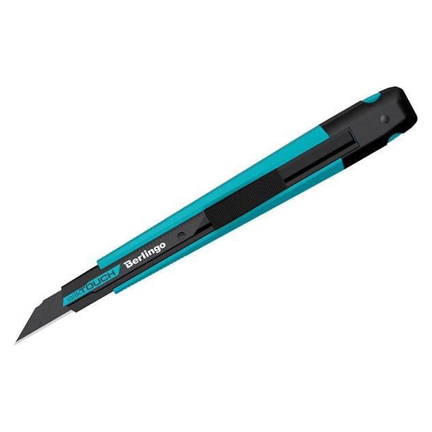 Berlingo SilkTouch-Abbrechmesser ergonomisch, blau, 9mm, 1Stk (316194)
