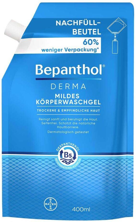 Bepanthol Derma Mildes Körperwaschgel Nachfüllbeutel