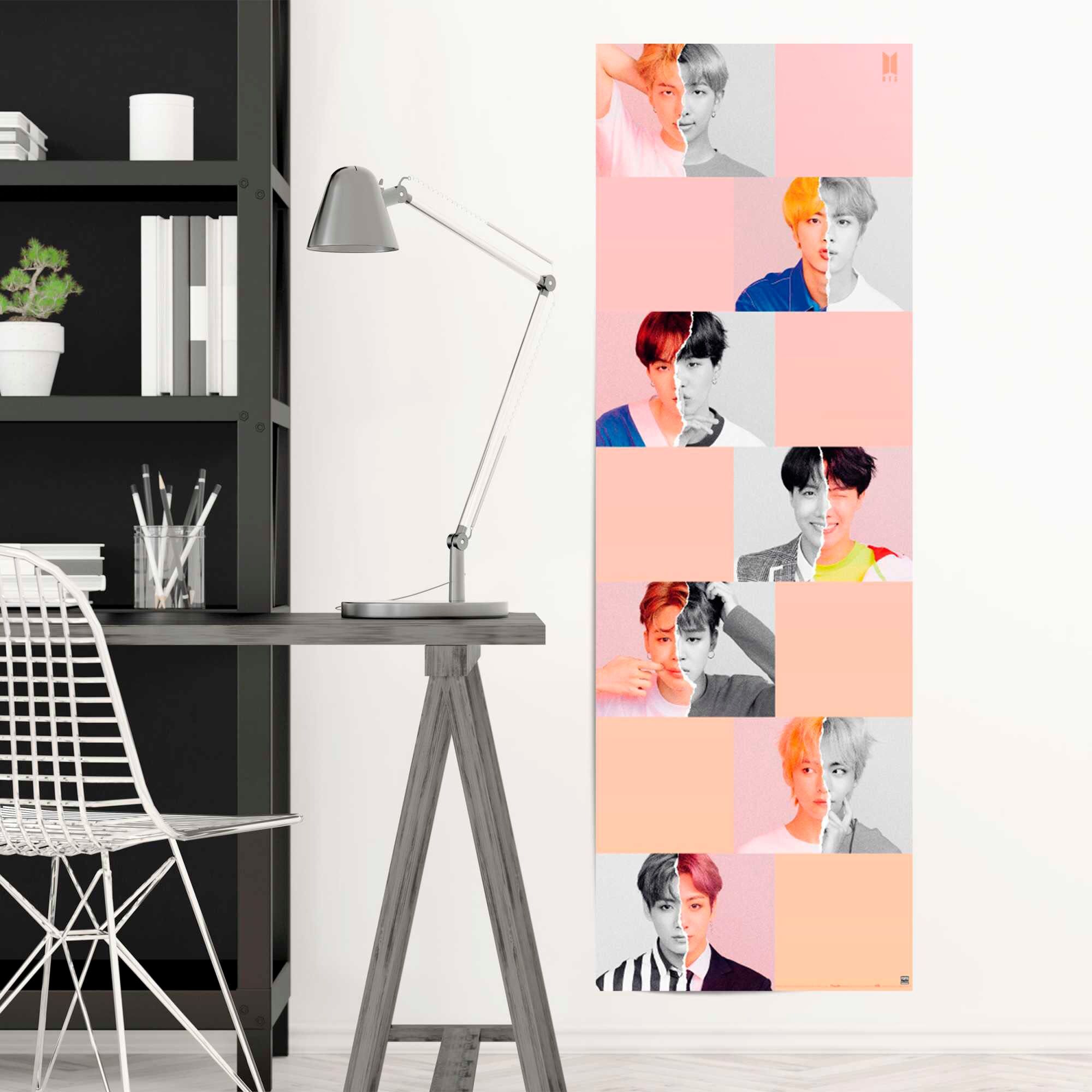 Reinders! Poster REINDERS "BTS - selfie", bunt (farbe bild(er): bunt), B:53cm H:158cm T:0,1cm, Papier, Bilder, Poster farbe bild(er): bunt B/H/T: 53cm x 158cm x 0,1cm