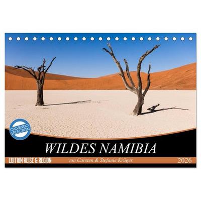 Wildes Namibia (Tischkalender 2026 DIN A5 quer), CALVENDO Monatskalender