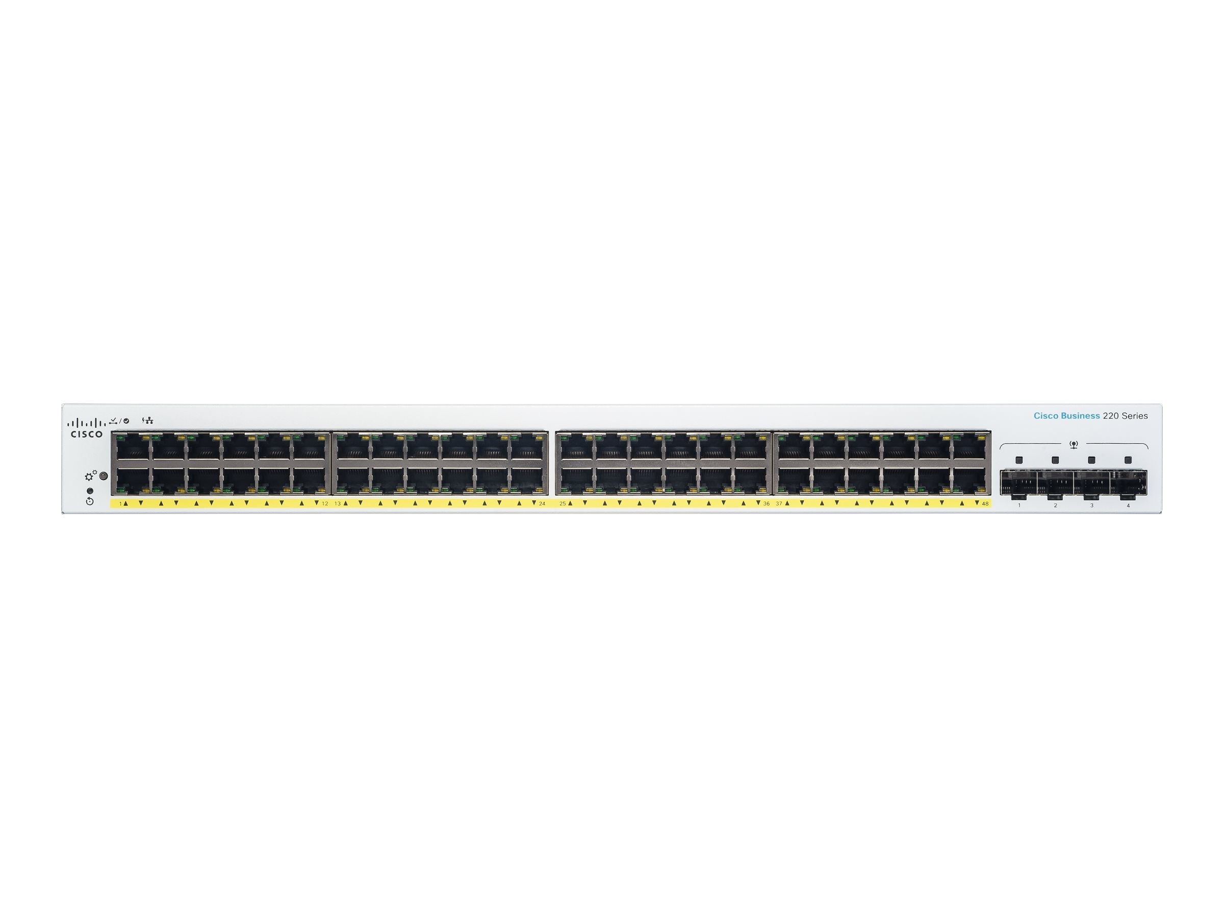 Cisco CBS220 SMART 48-PORT GE POE 48 x 10/100/1000 Switch CBS220-48P-4G-EU