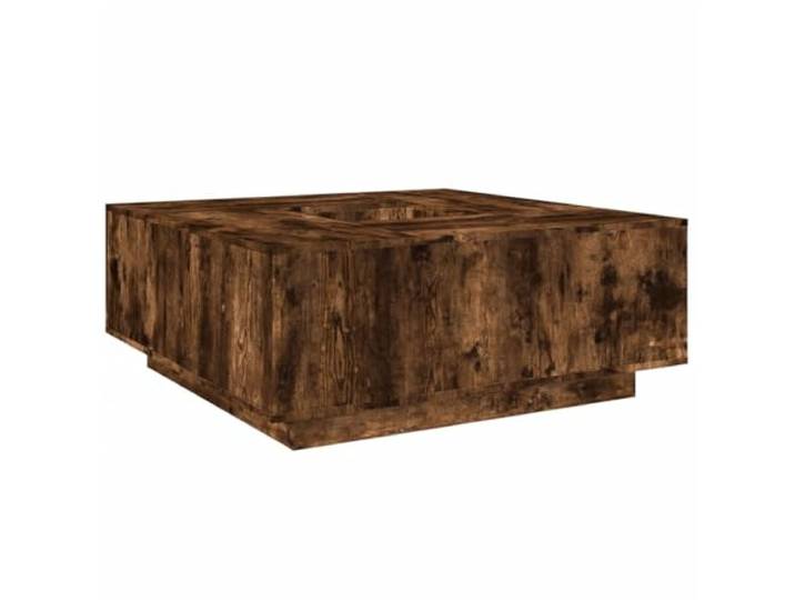 KKgypkn Couchtisch Räuchereiche 100x100x40 cm Holzwerkstoff Stabile Tischplatte, vielseitig als Beistelltisch oder Ablagetisch, langlebiges Material