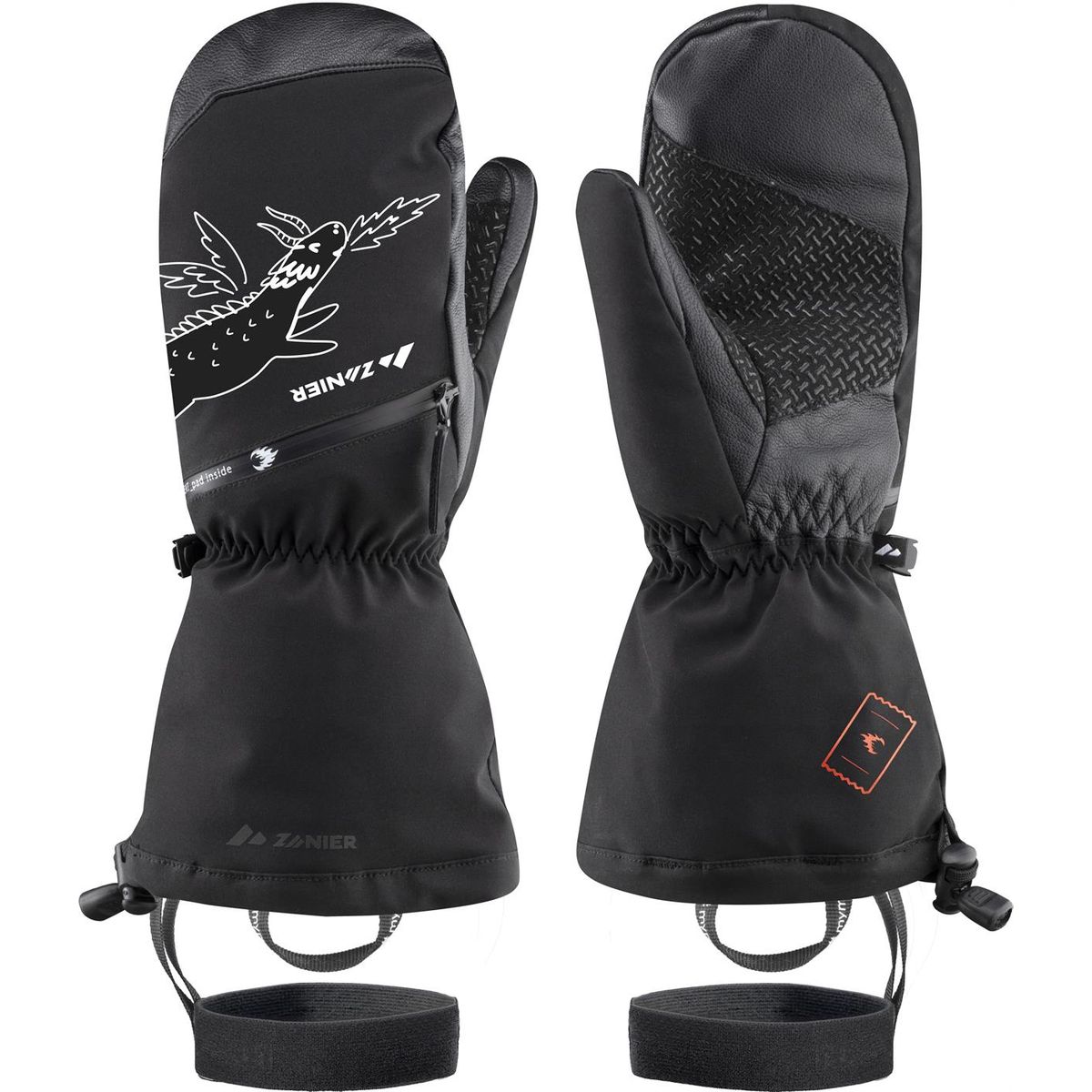 Zanier Heat PADS.GTX Mitten schwarz (2000) 2 12024-2000-2