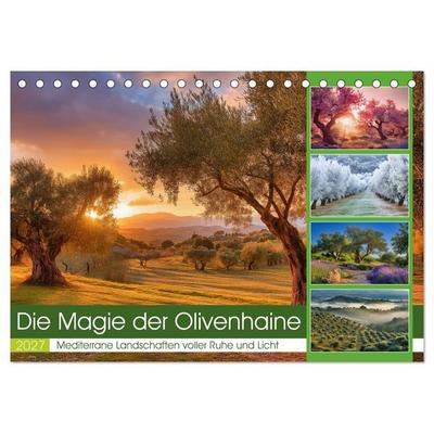 Die Magie der Olivenhaine (Tischkalender 2027 DIN A5 quer), CALVENDO Monatskalender