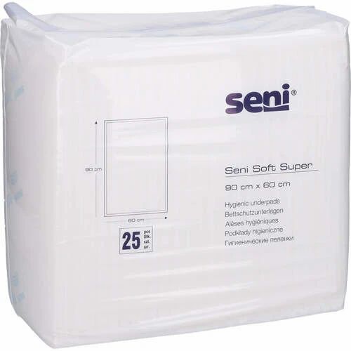 TZMO S.A. Seni Soft Super Bettschutzunterlage 60x90 cm 25 St Unterlagen