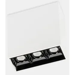 LEDS C4 Deckenleuchte BENTO SURFACE 3 LEDS 6,1W WARM weiß - 2700K CRI 90 weiß IP23 46 LEDS-15-7099-14-60