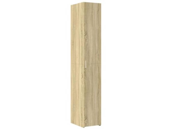 KGHFDVB Highboard Sonoma-Eiche 30x42,5x185 cm Holzwerkstoff Mit Türen und Fächern, Griff zum leichten Öffnen, pflegeleichte Oberfläche, für Wohnzimmer, Schlafzimmer, Flur
