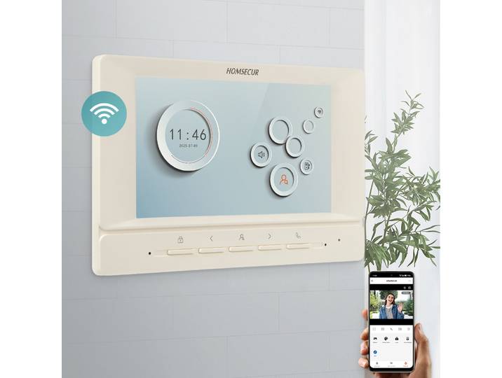 Moniteur intérieur HOMSECUR XM718D avec application Tuya pour interphone vidéo HDS