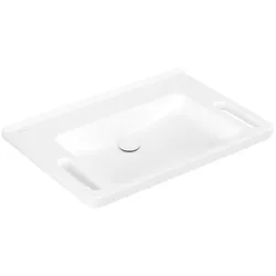 Villeroy & Boch Waschbecken ViCare Rechteck Weißen Alpin 800x550x180mm unterfahrbar ohne Überlauf