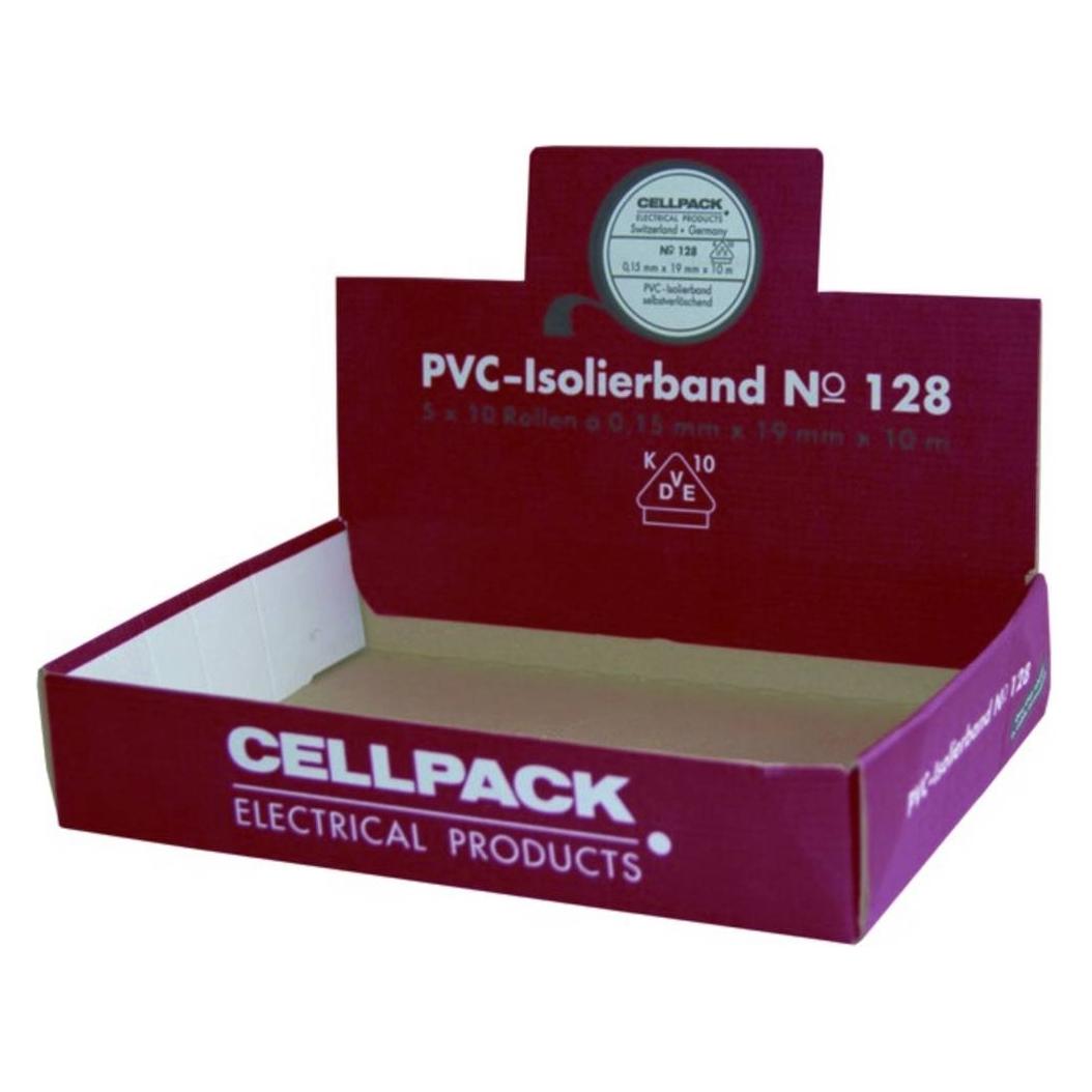 CellPack CELL 128 Thekenaufsteller 50 Rollen Isolierband 19x10 sort (145861)
