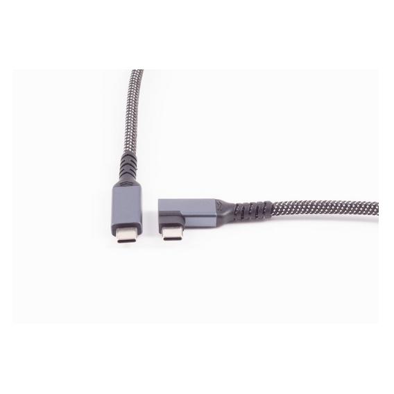 Shiverpeaks BASIC-S--USB-C Ladekabel, 3.2, 90°, 100W PD, Textil, 2m (BS14-75017) (2 m, USB 3.2 Gen 2, 100 W) (BS14-75017)