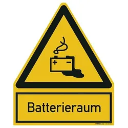PROTEC Warnzeichen Batterieraum PWZBR (200x244mm)