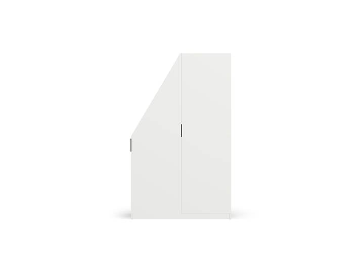 30 cm tiefer Dachschrägenschrank Premium Dekore Weiß­grau