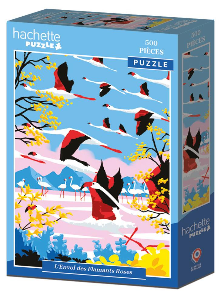 Hachette Puzzel De Vlucht van de Flamingo's 500-delige puzzel