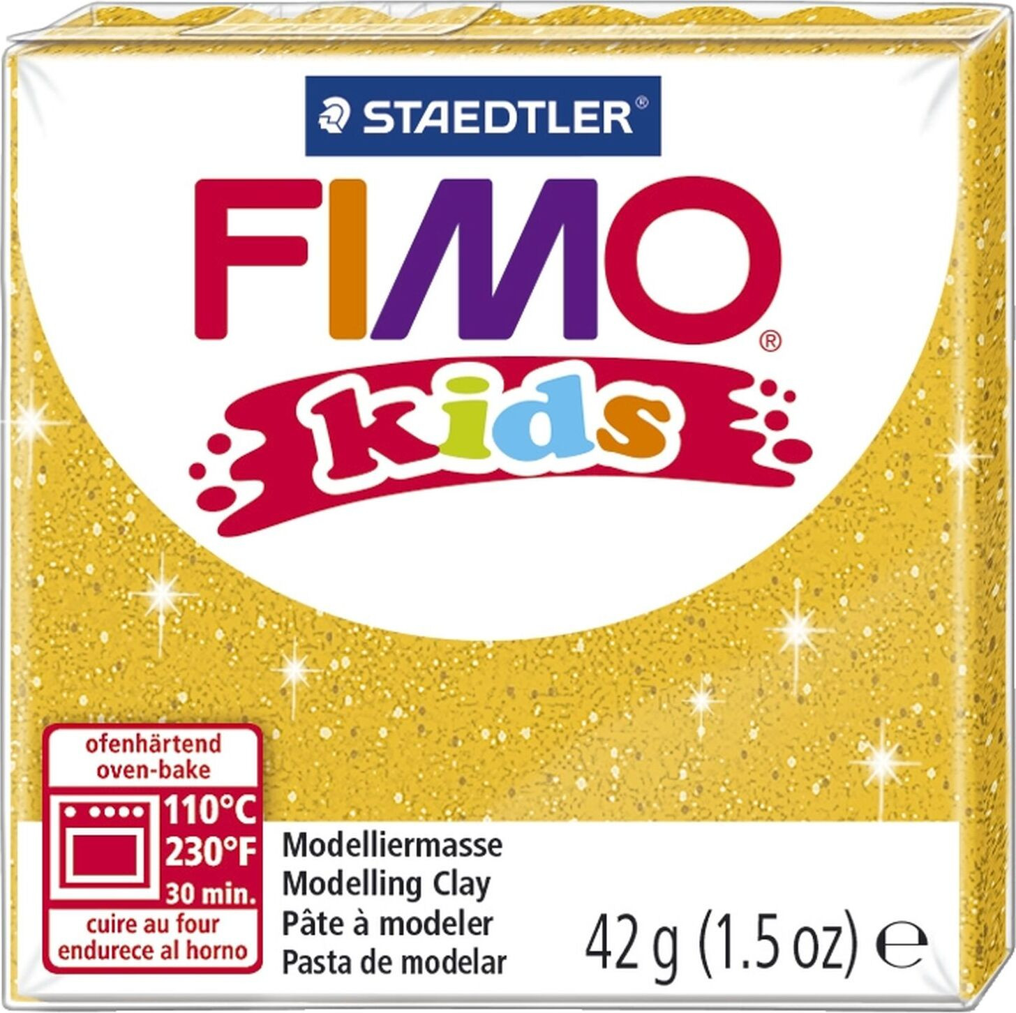 Staedtler Fimo Kids Modelbouwmassa met goudglitter