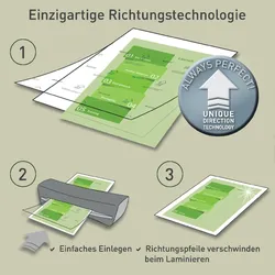 LEITZ Laminierfolien glänzend 80 mikron A4