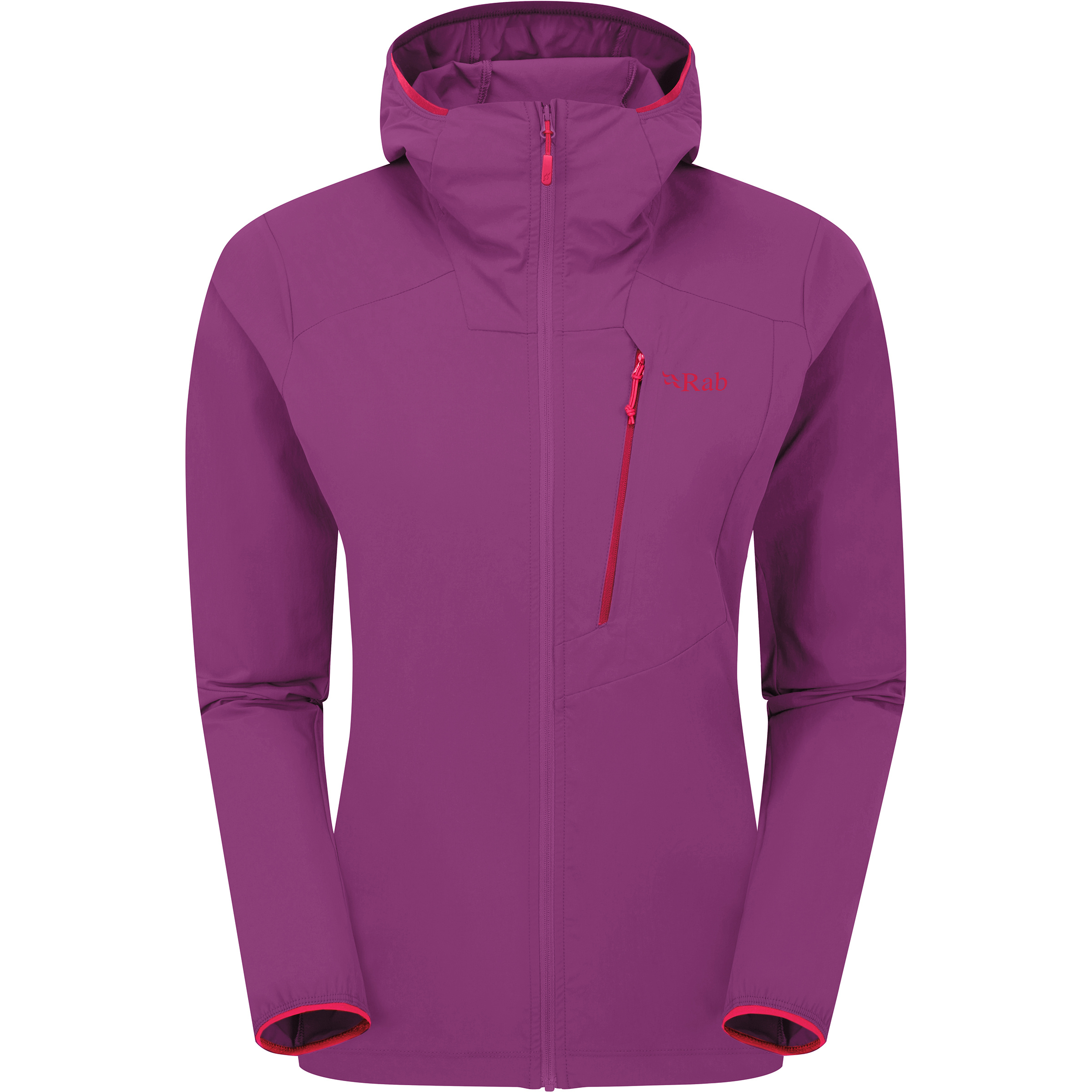 Rab Borealis Alpine Damen Softshelljacke lila Größe XS Trekking Wasserabweisend