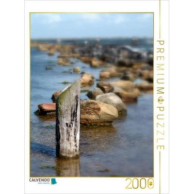 CALVENDO Puzzle Pfahl und Steine in einem Gewässer | 2000 Teile Lege-Größe 90x67cm Foto-Puzzle für glückliche Stunden, Sonstige von , Calvendo Puzzle