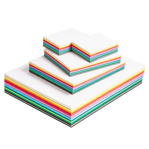 Colortime Tonpapier Tonkarton, A3 - A6, 20 Farben sortiert, 180g/m², 1500 Blatt