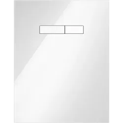TECElux Betätigungsplatte 9650000 Glas weiss, Taste weiß, manuelle Betätigung