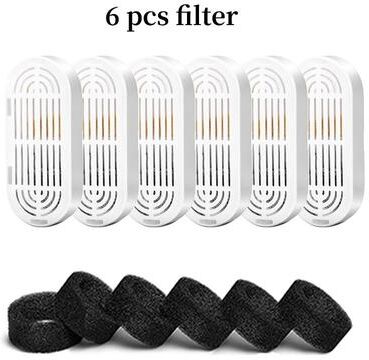 Inspired Living PetPure Replacement Filter Set For Cat Water Fountains 6pcs Filter
