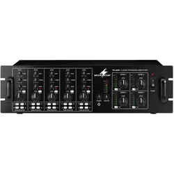 Monacor ELA-Verstärker PA-4040 40 W 4-Zonen (Verstärker), Stereoverstärker, Schwarz