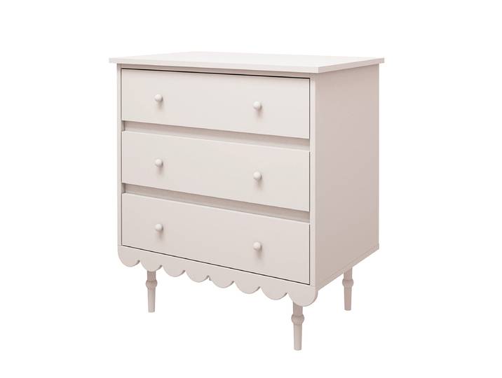 Commode 3 tiroirs Wood Luck Babushka Blanc