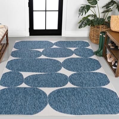 JONATHAN Y Rayna Modern Geometric Organic Shapes Indoor/Outdoor Area Rug