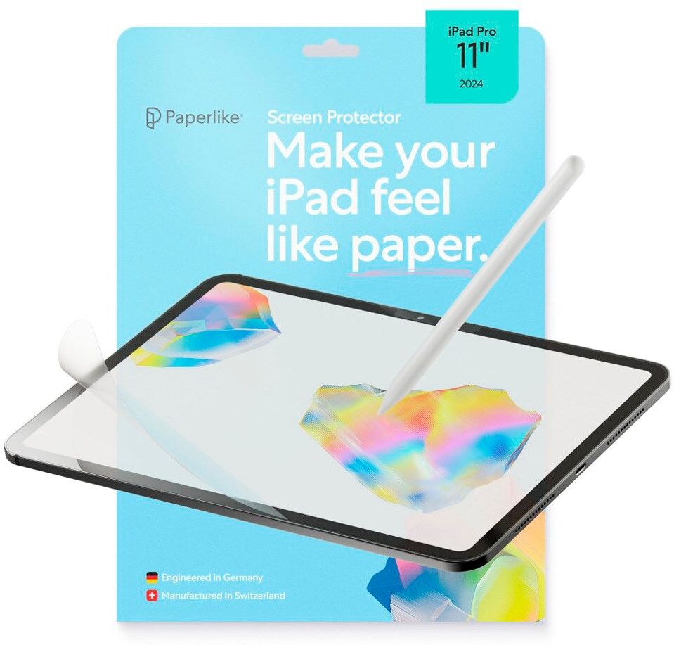 iPad Pro 11" (2025 / 2024) Paperlike 3 Skærmbeskytter - 2 stk - Gennemsigtig