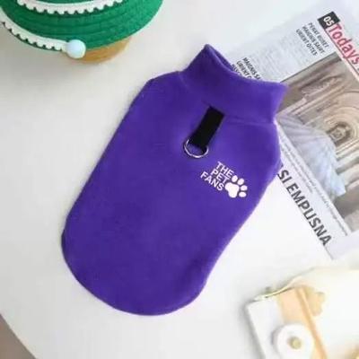 Uplifted Finds Fleece Thermal Dog Sweater purple b xl
