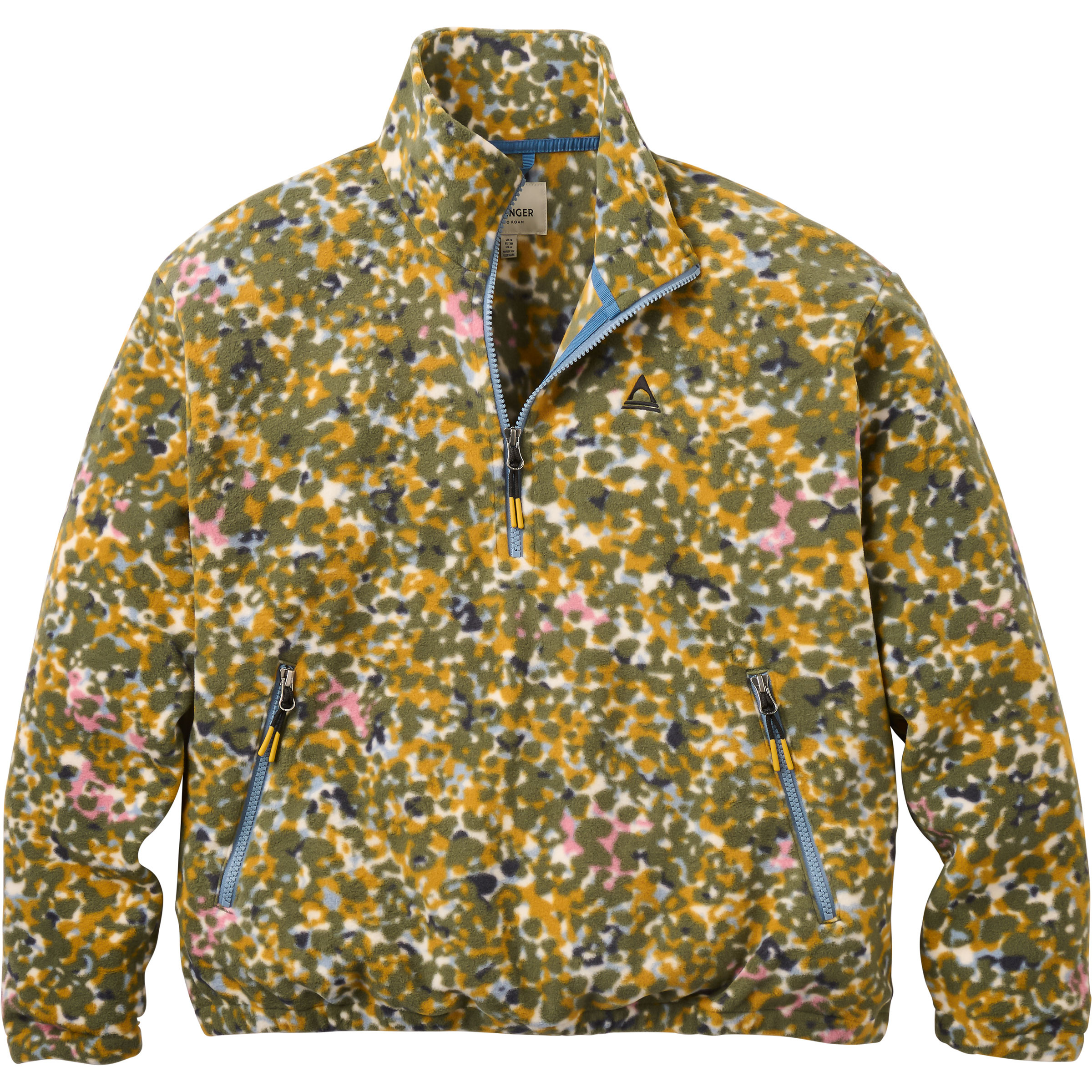 Passenger Ayla Damen Pullover powder camo dusty olive Größe XS Lifestyle Elastisch Polartec
