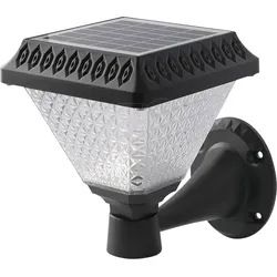 VT-93578 - LED Solar-Wandleuchte, 0,8 W, 75 lm, mit CCT Controller, schwarz