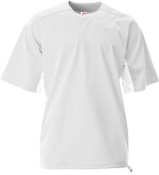 A4 N4188 Athletic Pro Dna Batting Jacket in White size Small   Polyester