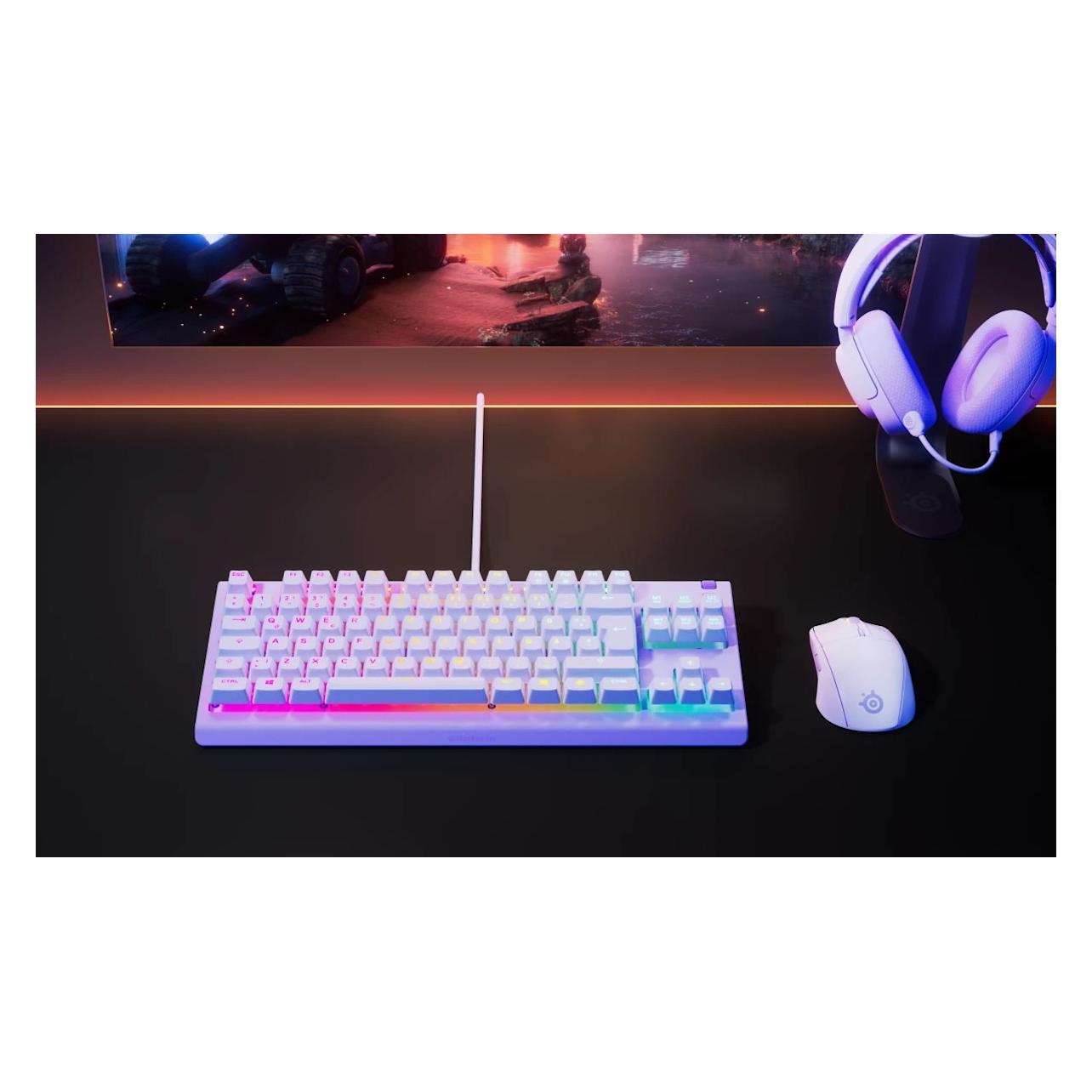 SteelSeries Apex 3 TKL US, lavender (US, Kabelgebunden) (64940)