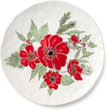 "Certified International Festive Blooms Round Platter 13in - 13"" L x 13"" W x 1.125"" H"