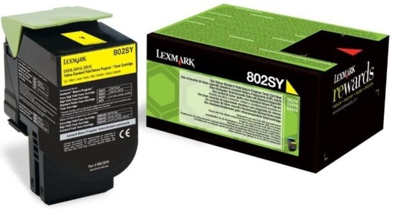 Lexmark 80C2SY0 (802SY) - Gelb - Toner