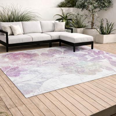 Addison Rugs Machine Washable Indoor/ Outdoor Floral Isle Chantille Rug