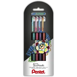Pentel Dual Glitzer Gelschreiber 0.5 mm, Schreibfarbe: Mehrfarbig
