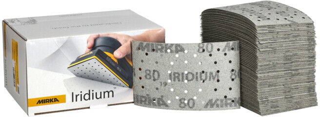 Mirka Bandes abrasives IRIDIUM 81x133mm Grip 54L 80 (246B109980)