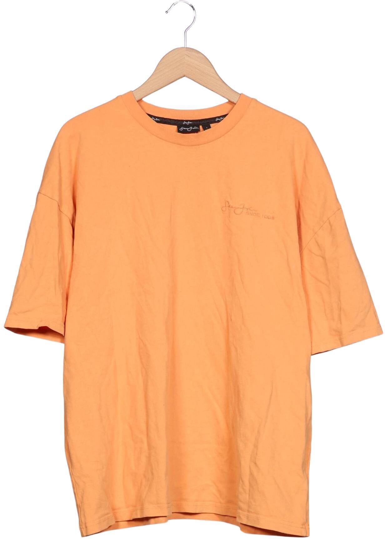 Sean John Damen T-Shirt, Orange, Gr. L, kein / Etikett - Second Hand