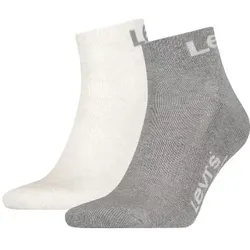 Levis 2P Sport Logo Mid Cut Sock Weiß/Grau Gr 39/42