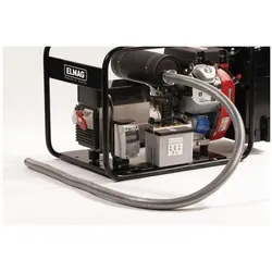 Elmag, Stromgenerator, - Abgasrohr *Edelstahl* flexibel, 2 m inkl. Anschluss f. Stromerzeuger m. 1B20,1B30 u. L70