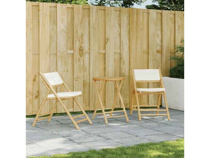 Chaises ergonomiques - Magnifique Chaises modernes de bistro pliantes 2 PCS et coussins blanc crème 59x51x87cm 2886