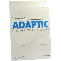 Adaptic 7,6x20,3 cm feuchte Wundauflage 10 St
